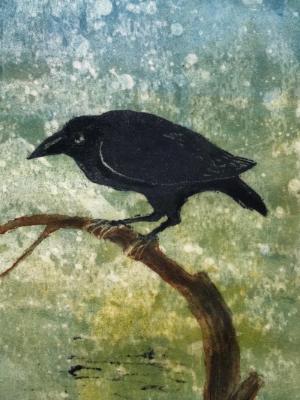 Black Bird (mono print)