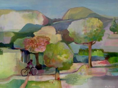 A Ride in the Park  48"x36"